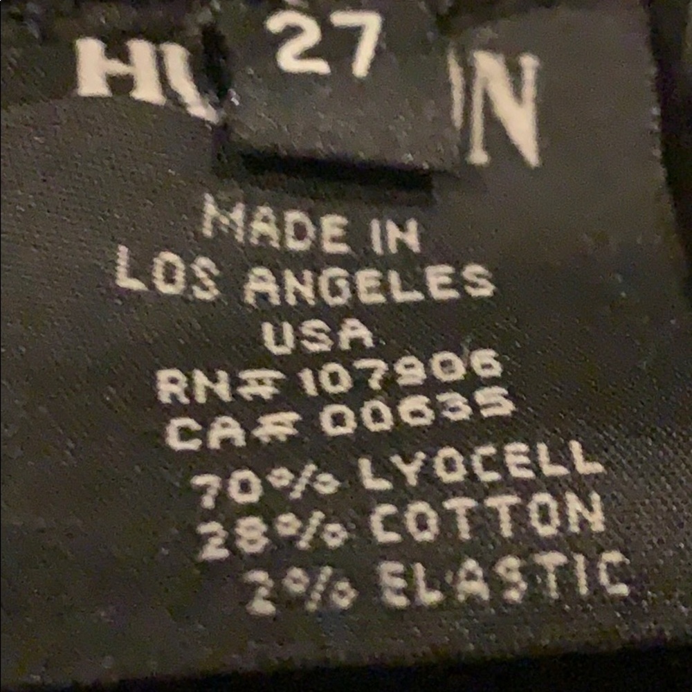 Hudson Nico Super Skinny Midrise Blk Wax Jeans 27 - Picture 10 of 10